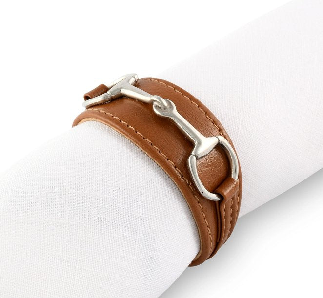 Strapped Bit Napkin Ring Set - Equine Luxuries
