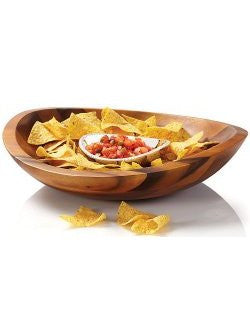 Braid Rope Acacia Chip & Dip Set - Equine Luxuries