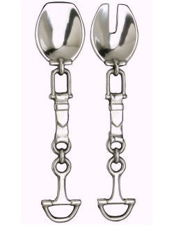 Polished Aluminum Bit-And-Bridle 2-Pc. Server Set