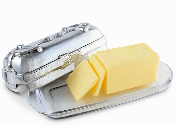 Polished Aluminum Horse Bit Butter Dish - Equine Luxuries