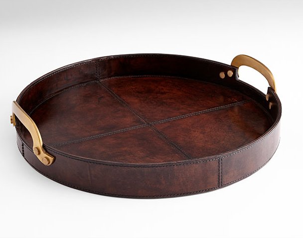 Stitched Leather Serving Trays