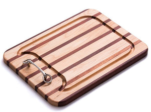 Horse Bit Handle Solid Mahogany & Maple Serving Boards