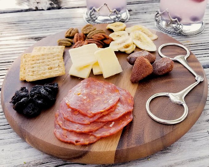 Acacia Wood Round Cheese Board