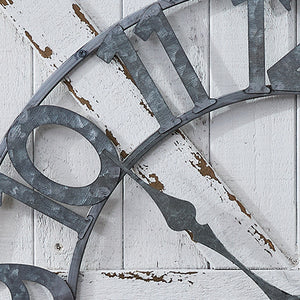 Weathered Stable Door  Wall Clock