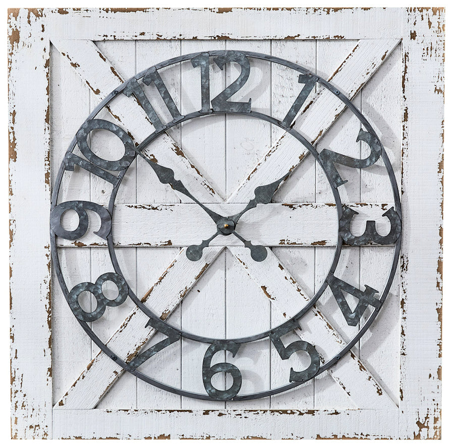 Weathered Stable Door  Wall Clock