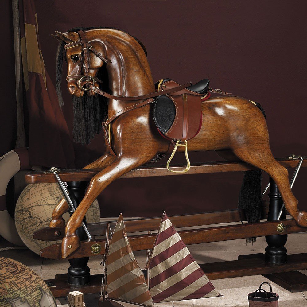 Wooden Victorian Era Rocking Horse