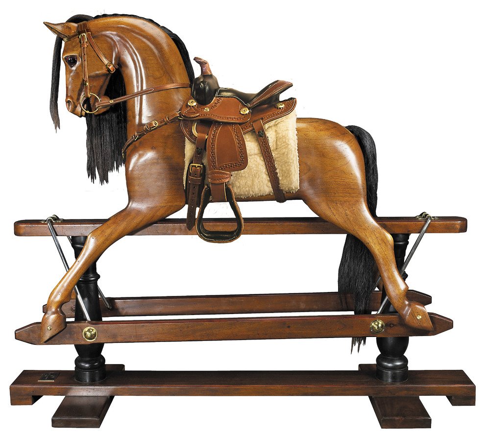 Wooden Victorian Era Rocking Horse