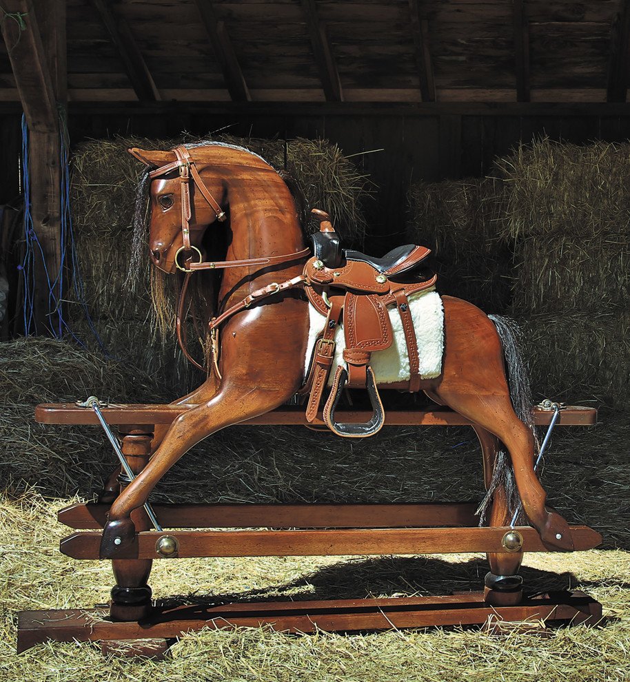 Wooden Victorian Era Rocking Horse