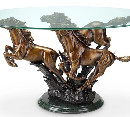 River Crossing Equine Coffee Table