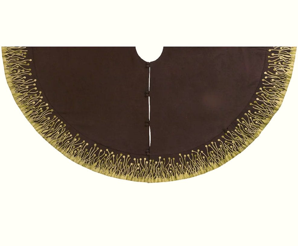 High Pasture Embroidered Christmas Tree Skirts