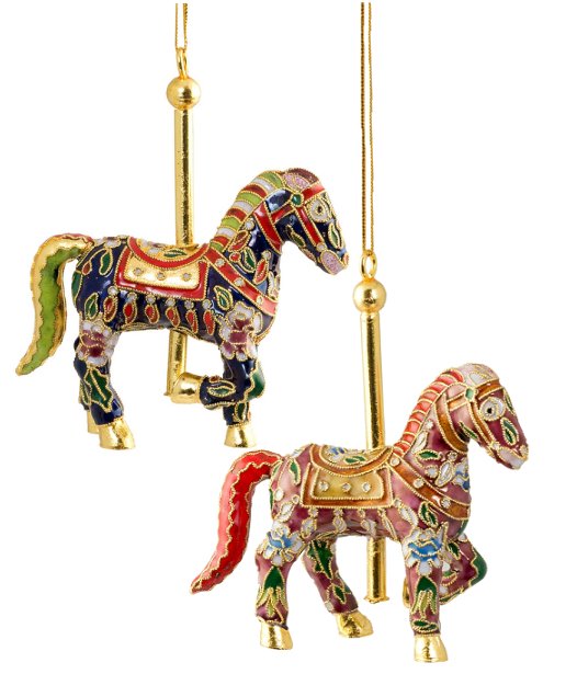 Carousel Horse Christmas Ornaments