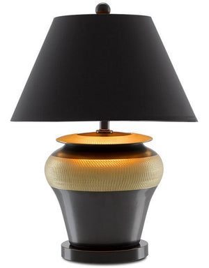 Arabian Gold Porcelain Table Lamp