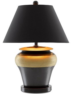 Arabian Gold Porcelain Table Lamp