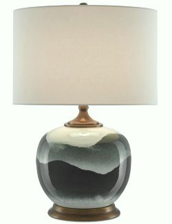 Moonlit Valleys Porcelain Table Lamp