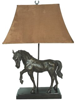 Bronze Finish Stallion Table Lamp