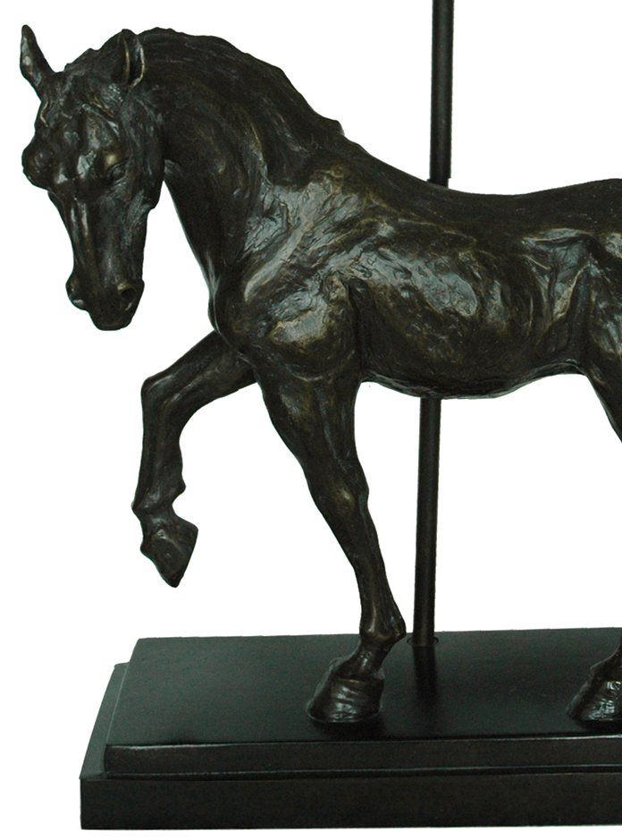 Bronze Finish Stallion Table Lamp