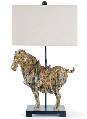 Equestrian themed horse lamp