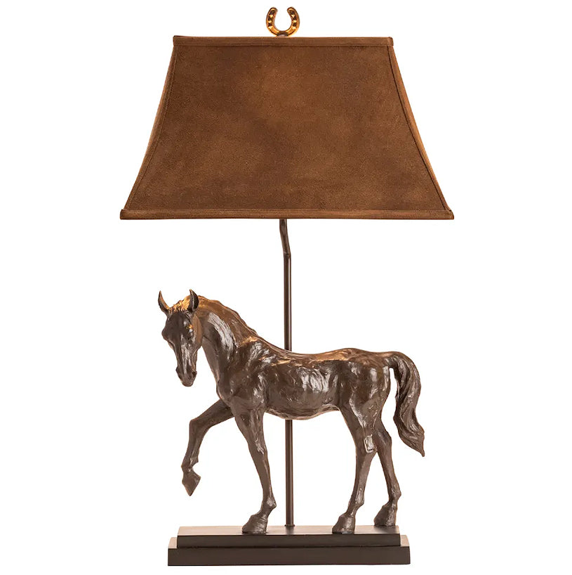 Bronze Finish Stallion Table Lamp Set