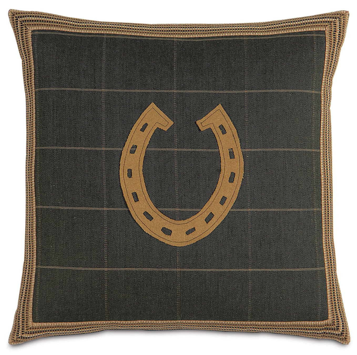 Gentleman's Plaid Horseshoe Pillow