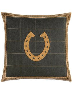 Gentleman's Plaid Horseshoe Pillow