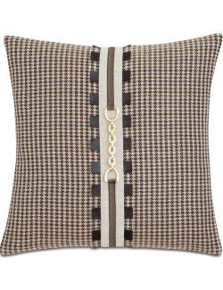 Equine Elements: Houndstooth Chain Trim Pillow