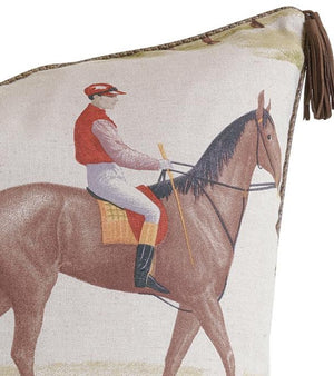 Racing Pedigree Tasseled Pillow