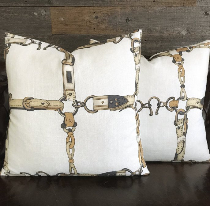 Bridle Style Accent Pillows
