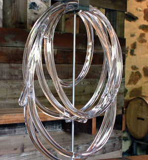 Equestrian themed sculpture glass lasso