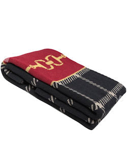 Eco Conscious Horse Bit Plaid Throw