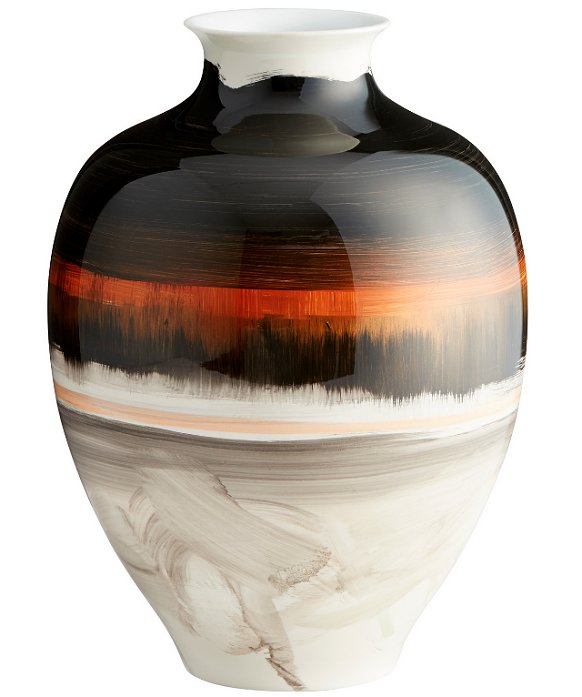Amber Sunset Ceramic Vase