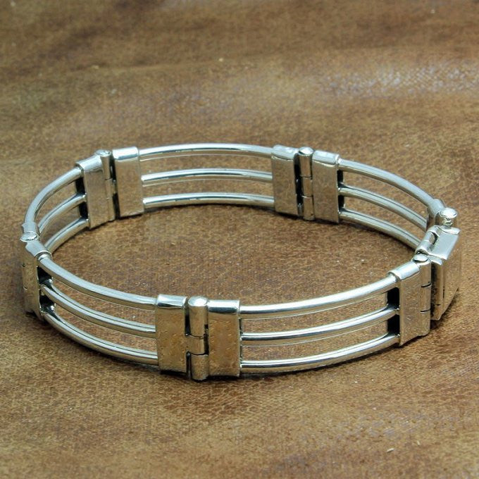 Paddock Rails Sterling Silver Bracelet