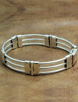 Paddock Rails Sterling Silver Bracelet