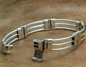 Paddock Rails Sterling Silver Bracelet