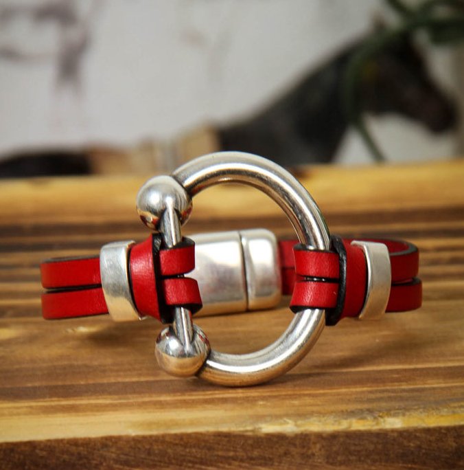 Big Bit Leather Bracelet