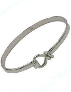 Petite Twisted Wire Loop Bangle Bracelet