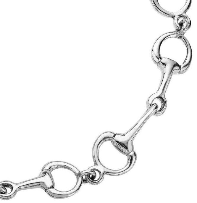 Petite Sterling Silver Snaffle Bit Link Bracelet - Equine Luxuries