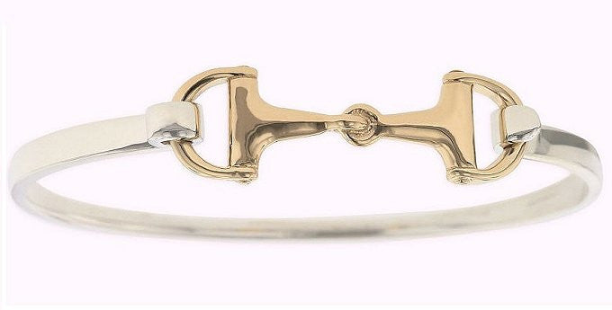 The Gorgeous Horse - Half Bit Bangle Bracelet - Sterling Silver