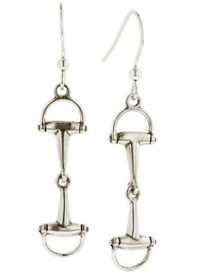 Sterling Silver Dee Bit Dangle Earrings