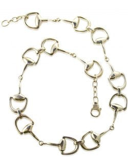 Sterling Silver Snaffle Bits Choker Necklace