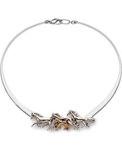 Foal's Run Sterling Silver Slim Collar Necklace