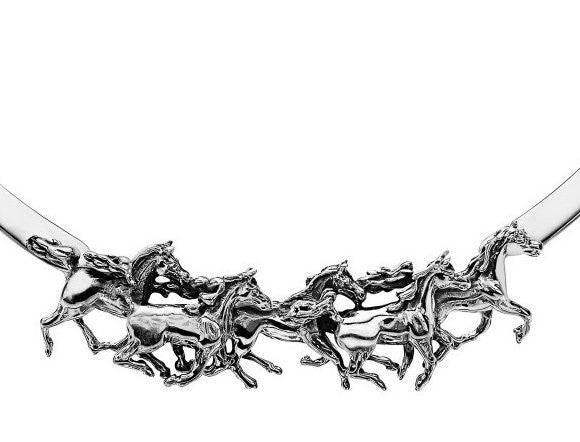 Thundering Thoroughbreds Slim Collar Necklace