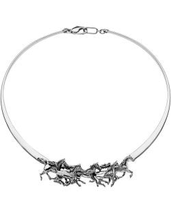 Thundering Thoroughbreds Slim Collar Necklace