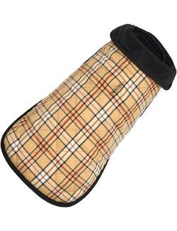 Huntsman Plaid Reversible Water Repellent Dog Coat