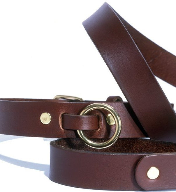 English Bridle Leather Collars & Leads