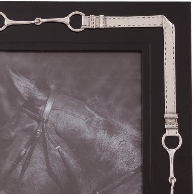 Pewter Bridle Trim Photo Frames