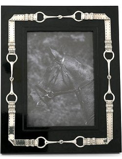 Pewter Bridle Trim Photo Frames