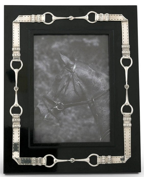 Pewter Bridle Trim Photo Frames