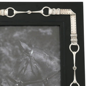 Pewter Bridle Trim Photo Frames