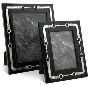 Pewter Bridle Trim Photo Frames