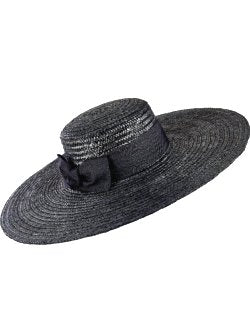 Wide Brim Straw Boater Derby Hat